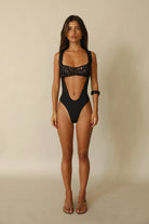 one piece swimwear-black bikini-black swimwear-sexy swimwear