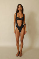 one piece swimwear-black bikini-hot and sexy swimwear